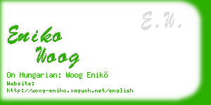 eniko woog business card