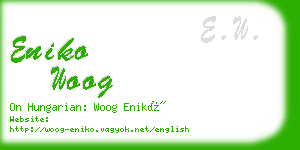 eniko woog business card